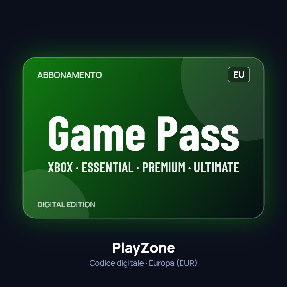 Game Pass Abbonamento Europa (EUR) - PlayZone